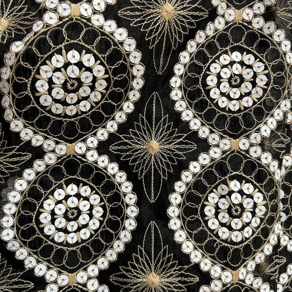 NWT Tory Burch Satin Trimmed Embellished Organza Jacket - Picture 5 of 11